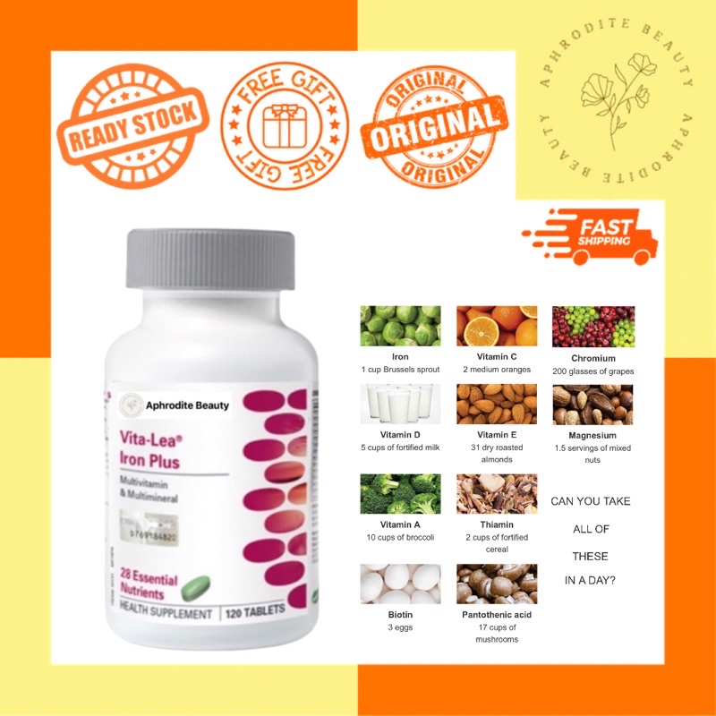 Buy Freegift Shaklee Vita Lea Iron Plus Vitalea Iron Vita Lea Seetracker Malaysia