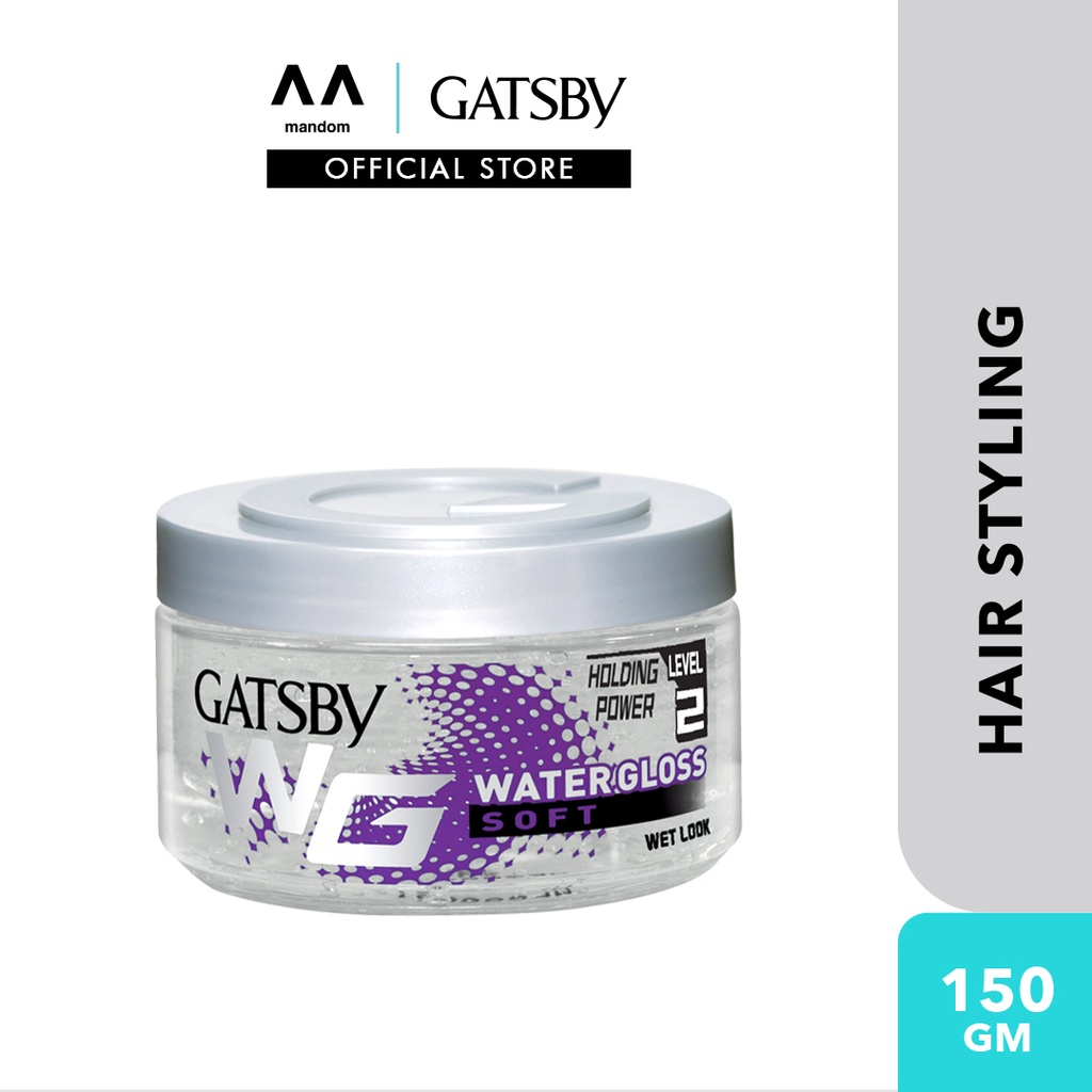 GATSBY Water Gloss (Jar) - Wet Look Soft 150g (mens hair gel, hair gel hair  styling, hair setting) | Shopee Malaysia