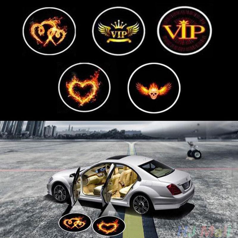 Wireless Led Car Auto Mount Door Projector Lights Welcome Courtesy