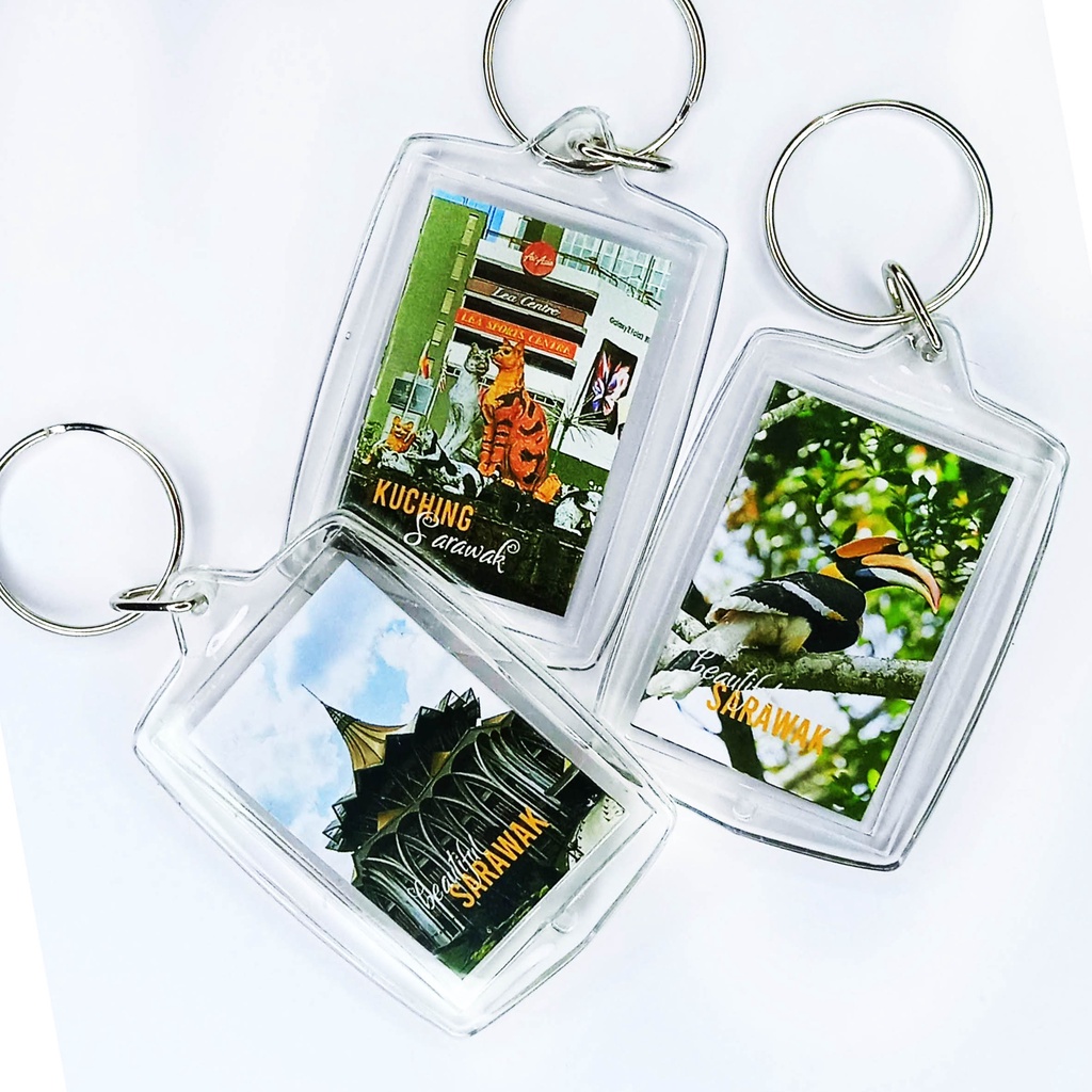 Keychain Sarawak Kuching Kenyalang Souvenir Gift