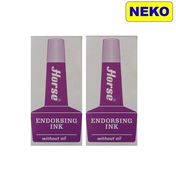 Horse Stamp Pad Ink 28cc ( Purple ) Shopee Malaysia