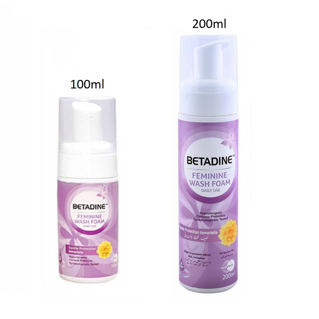 Betadine Daily Feminine Wash Pump Foam 100ml/200ml Shopee Malaysia