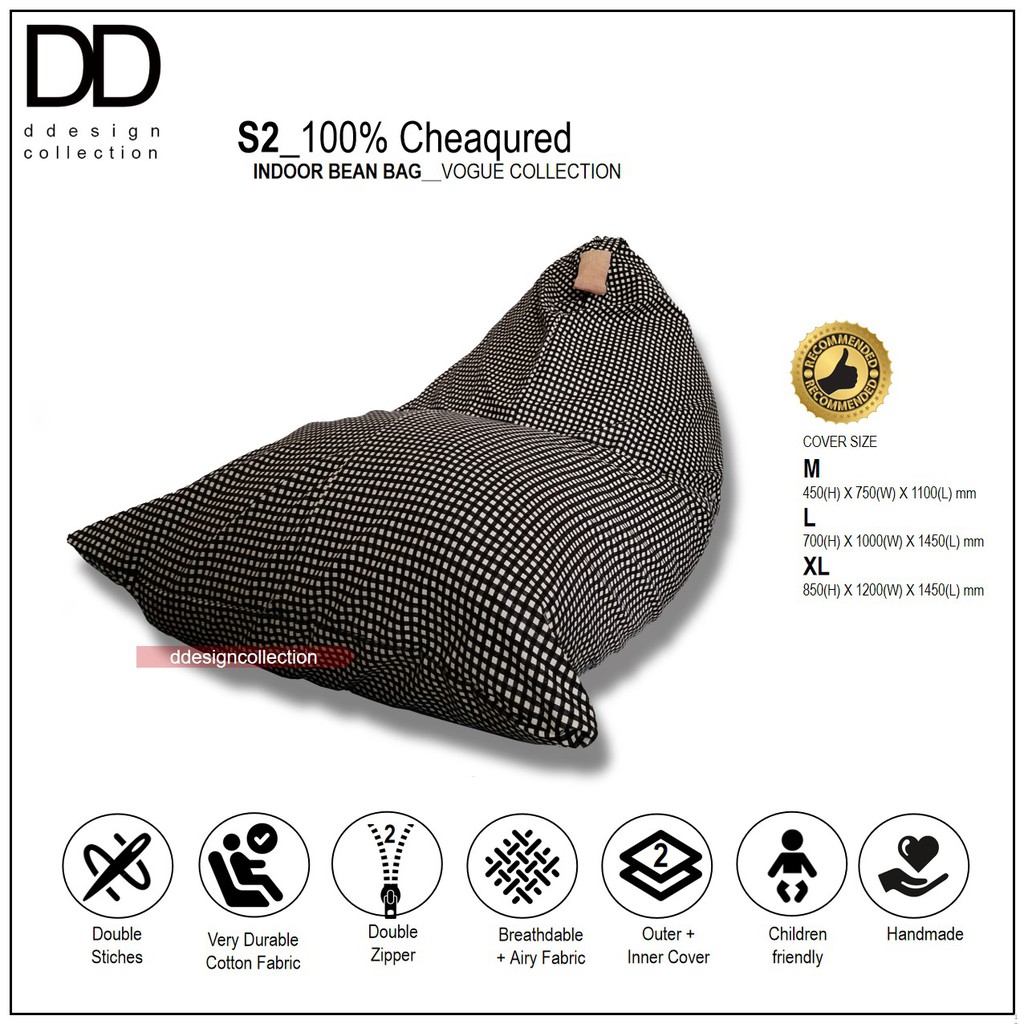 DD l Japanese STYLE Bean Bag 🌟Cover only Shopee Malaysia
