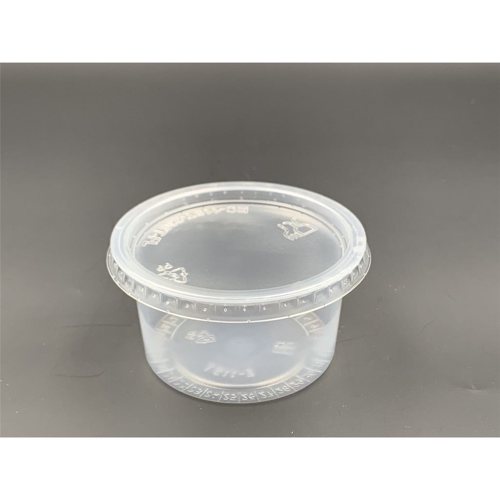 4oz PP Round Container [ 100pcs± ] EC E115T Disposable Plastic PP