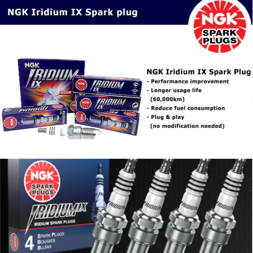 NGK Iridium IX Spark Plug Mazda 3 1.6 (1st Gen) Shopee Malaysia