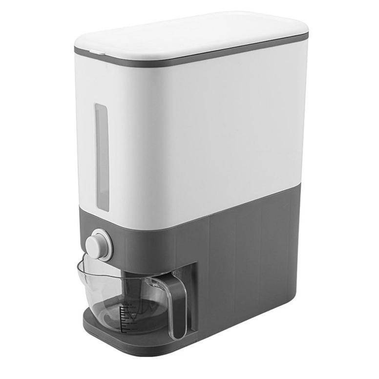 Auto Rice Dispenser 12KG Smart Automatic Storage Box Measuring Cup Tank Grain Cereal Storage with Rinsing Cup