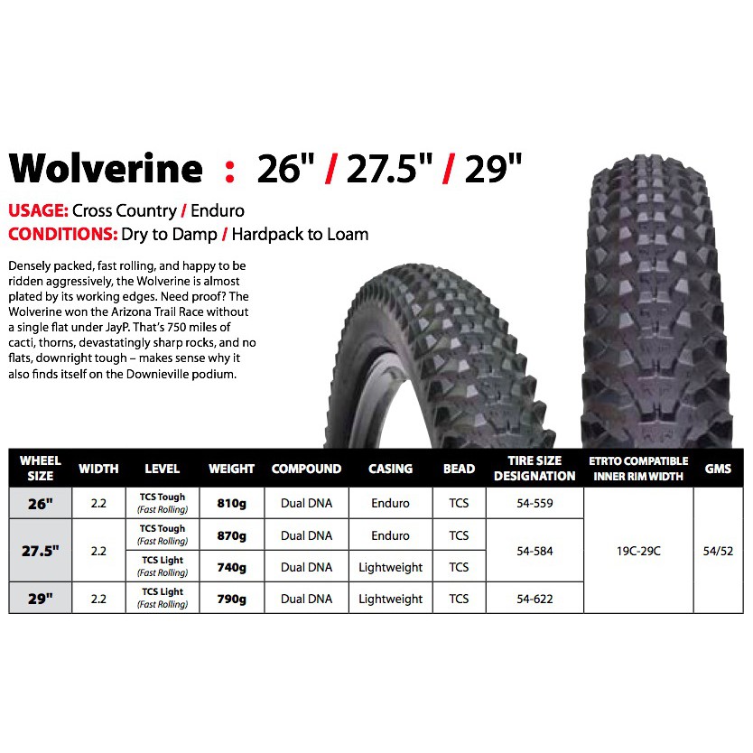 wtb wolverine 2.2 27.5