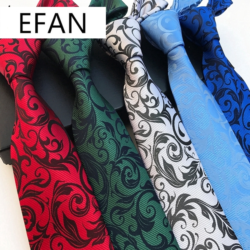 57" NEW Classic 8CM mens tie Man Silk ties Floral Flowers Jacquard Necktie