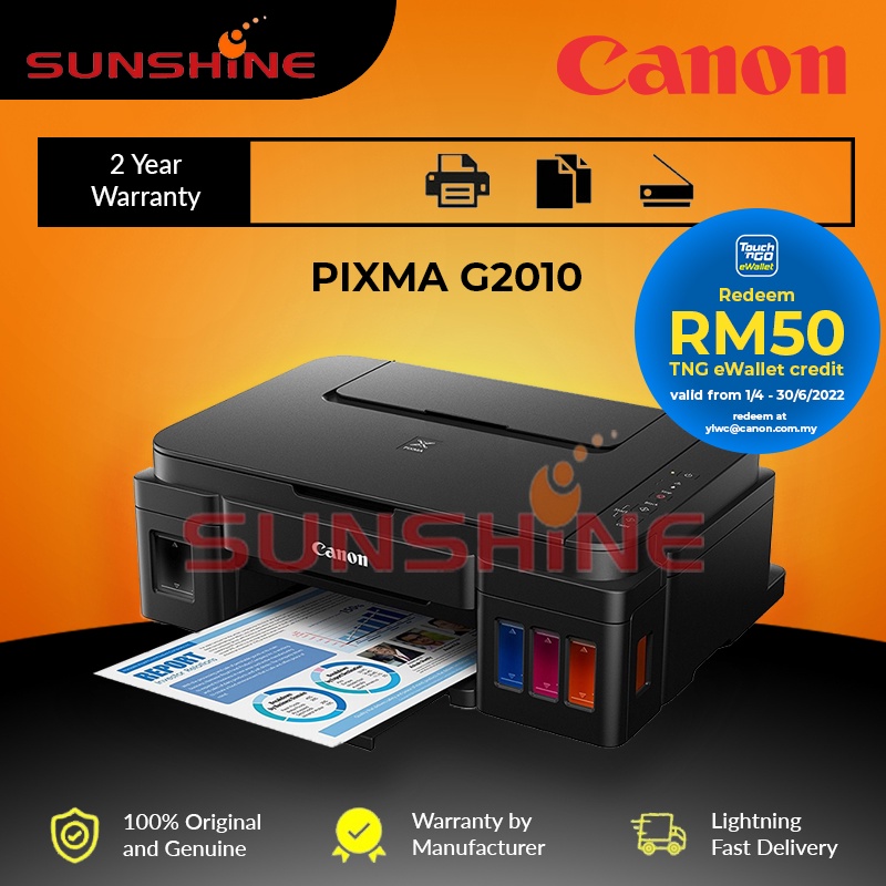 *** Free RM 50 TnG eWallet *** Canon G2010 3 IN1 INKJET INK TANK PRINTER-ORIGINAL INK ! (T220 G2020 L3210 L3110 L3150)