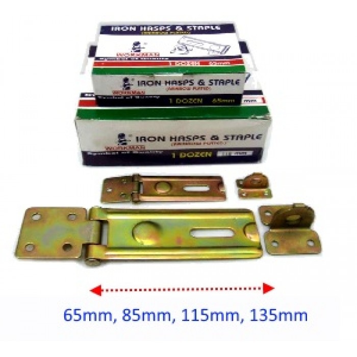 VM Iron Hasps And Staple Selak Pintu Mangga 65mm,85mm,115mm,135mm