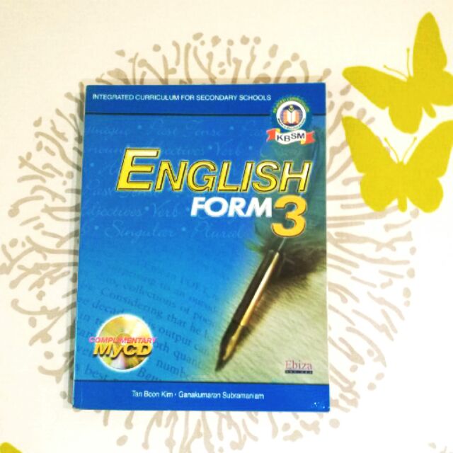 Tingkatan 3 (Form 3) English Textbook  Shopee Malaysia