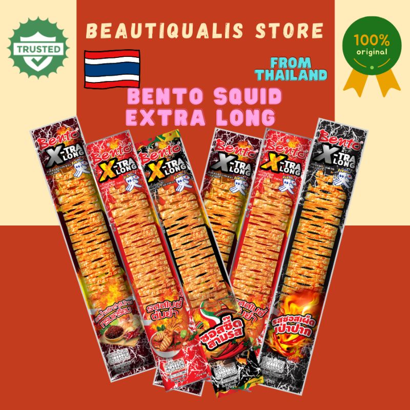 Bento Squid Extra Long Spicy, Tomyum Seafood Snack Namprik Thai/Hot ...