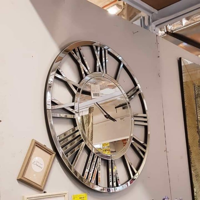 Mirror Clock Ala Ssf Ready Stock Shopee Malaysia