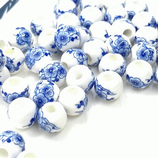 5pcs Charm Mixing Shape Ceramic Porcelain Loose Spacer Big Hole Beads Jewelry#Q 