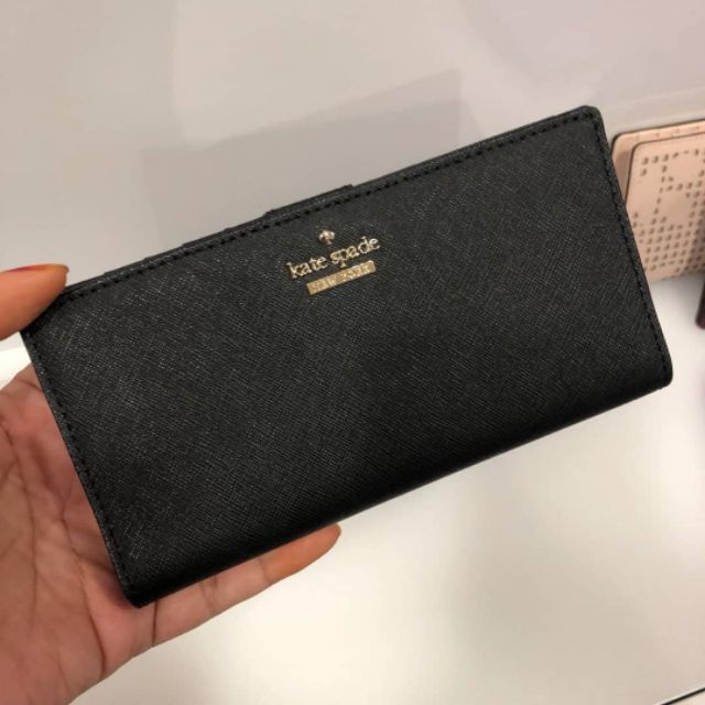 ? KATE SPADE CAMERON STREET STACY WALLET IN BLACK | Shopee Malaysia