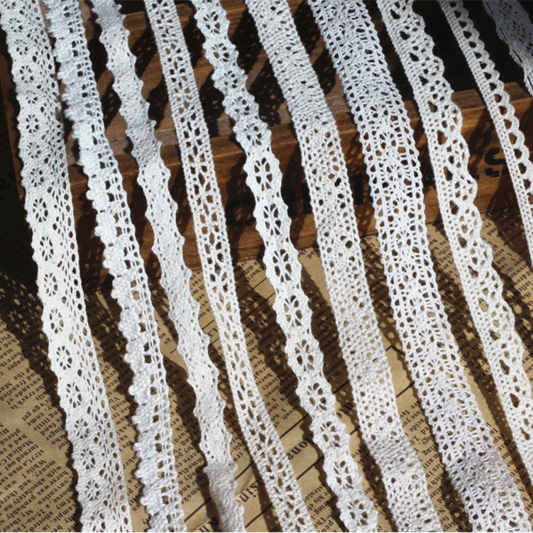 LC_ 3Yd Vintage Cotton Crochet Lace Trim Wedding Bridal Ribbon Sewing Craft Ne 