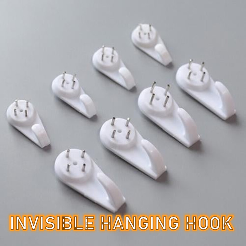 (1 PC) Hanging Hook Cement Nail Invisible Nail Seamless Plastic Handy