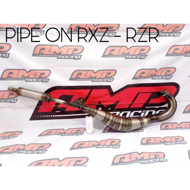 Pipe Exhaust on RXZ RZR Spec Fade ORI AMP RACING Thick Rust Plate