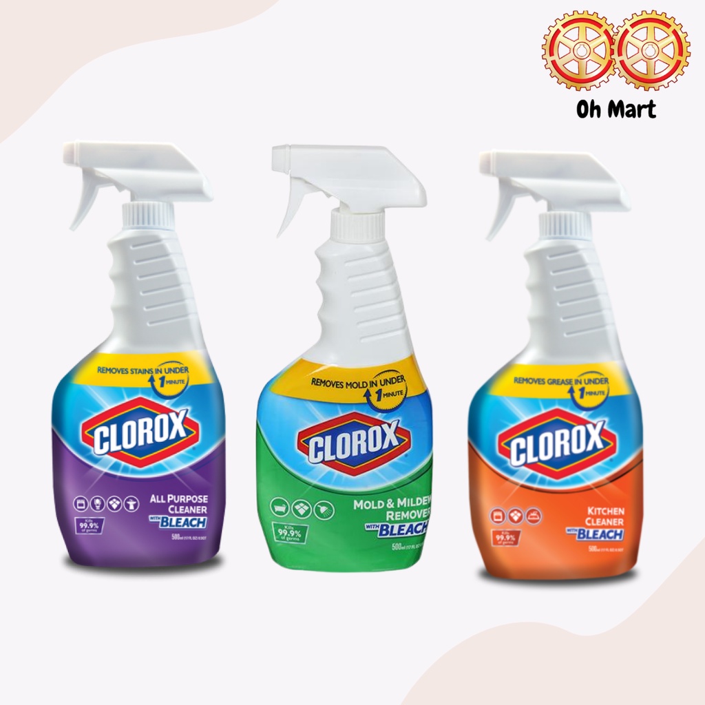 Clorox Total Cleans And Disinfects With Bleach 500 Ml | Shopee Malaysia