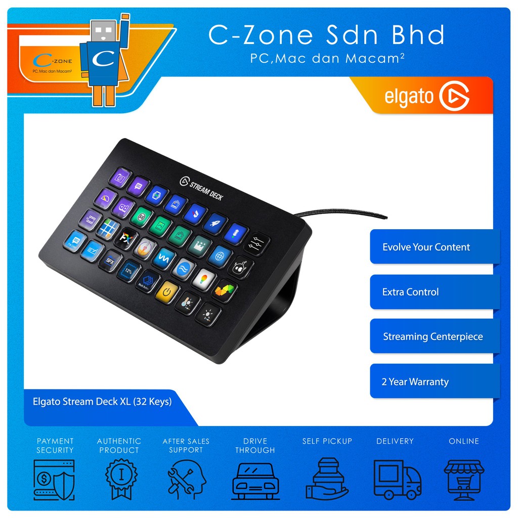 Elgato Stream Deck Xl 32 Keys Shopee Malaysia