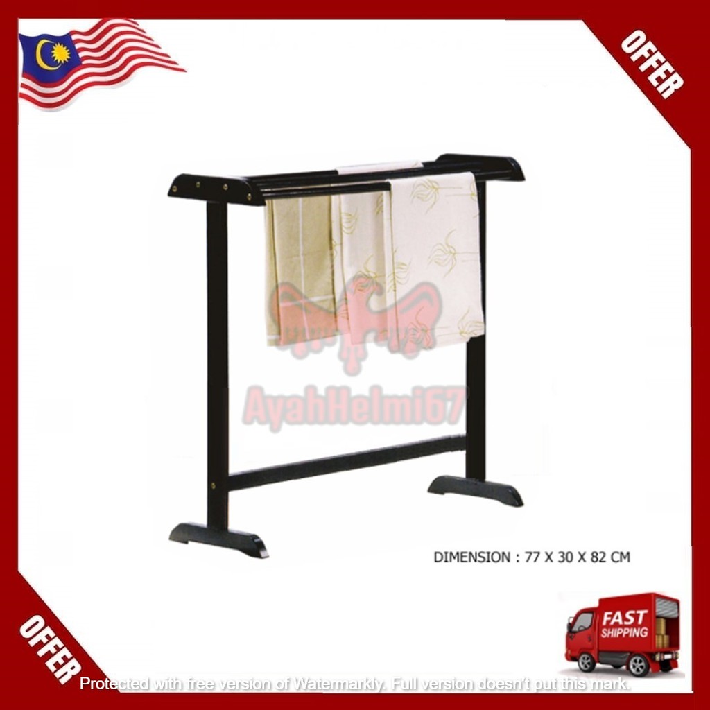 Wood Towel Hanger Rack / Indoor Outdoor Clothes Hanger / Penyidai Tuala ...