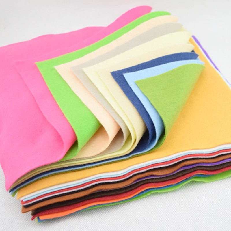 40 Colors Felt Sheets DIY Craft Supplies Polyester Wool Blend Fabric #li 