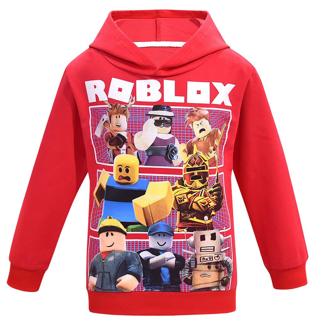 Autumn Boy Hoodie Roblox Male Children S Wear Long Sleeve T Shirt Coat Shopee Malaysia - roblox striped hoodie roblox