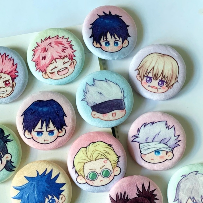 Jujutsu Kaisen JJK Fluffy Plush Button Badges | dreammaker | | Shopee ...