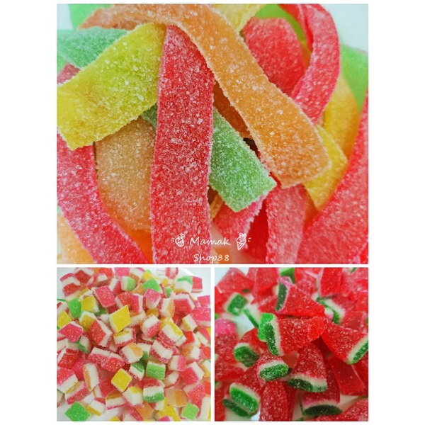 Gula Jelly / Sour Jelly / Rainbow Jelly / Watermelon Jelly / Sour Chewy Candy 各类水果软糖100g-300g