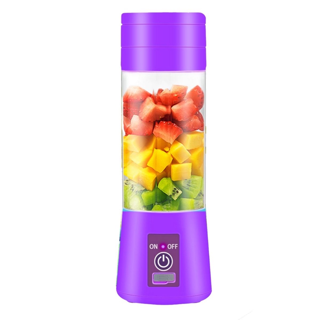 Portable Electric Juice Blender Mixer Juicer Fruit Mixed USB Rechargeable Bottle Mini Juice Cup 380ml 2 / 4 / 6 Blade