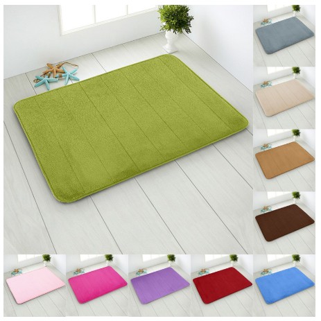 Bath Mat Bathroom Carpet 40 60cm Water Absorption Rug Shaggy Memory Foam Bathroom Mat Kitchen Floor Mat Lantai Shopee Malaysia