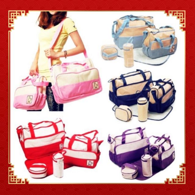 READY STOCK 5 in 1 mommy diapers baby beg😊beg ibu anak/beg bersalin/beg