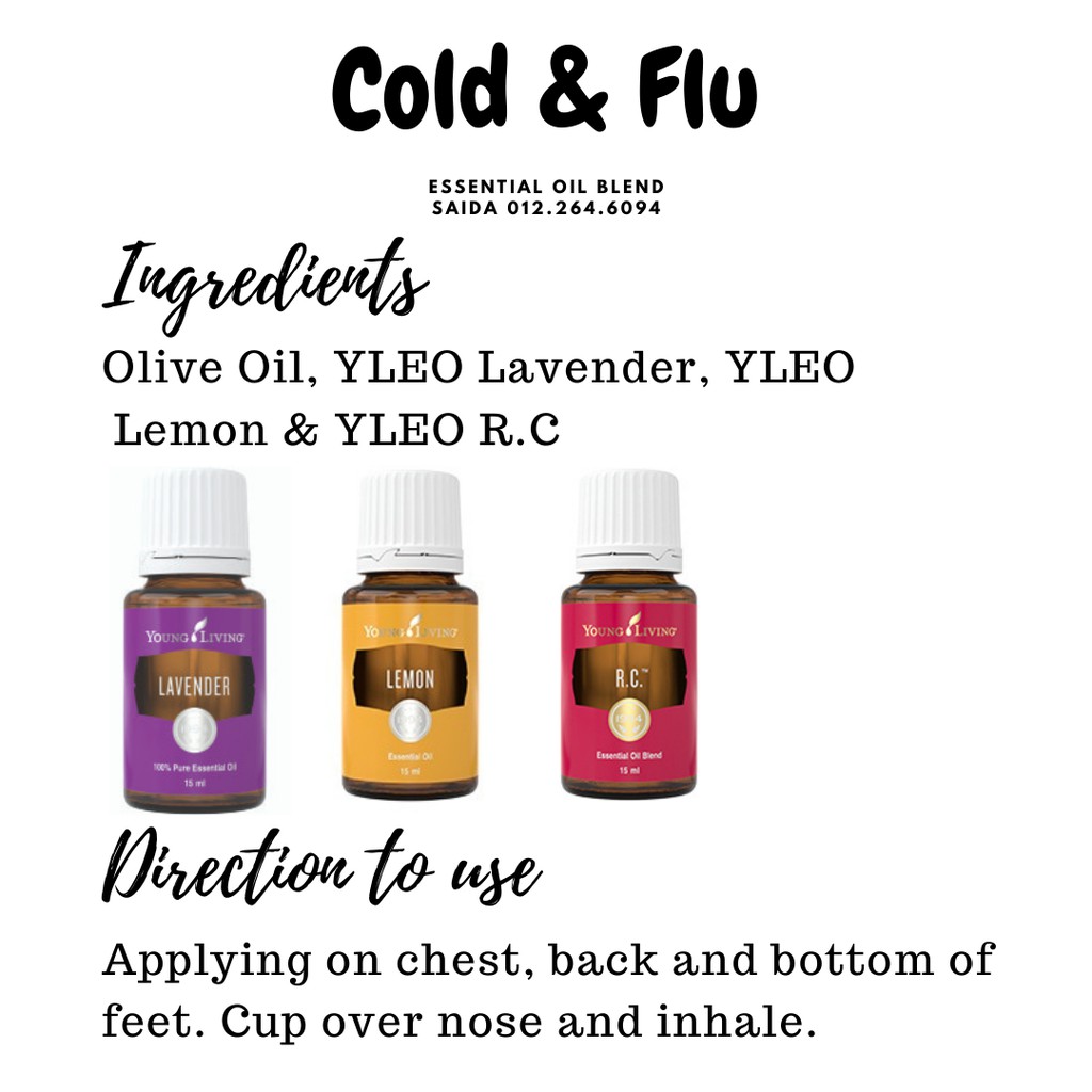 Cold & Flu Kids Pre Diluted Essential Oil Blend Young Living Roller On