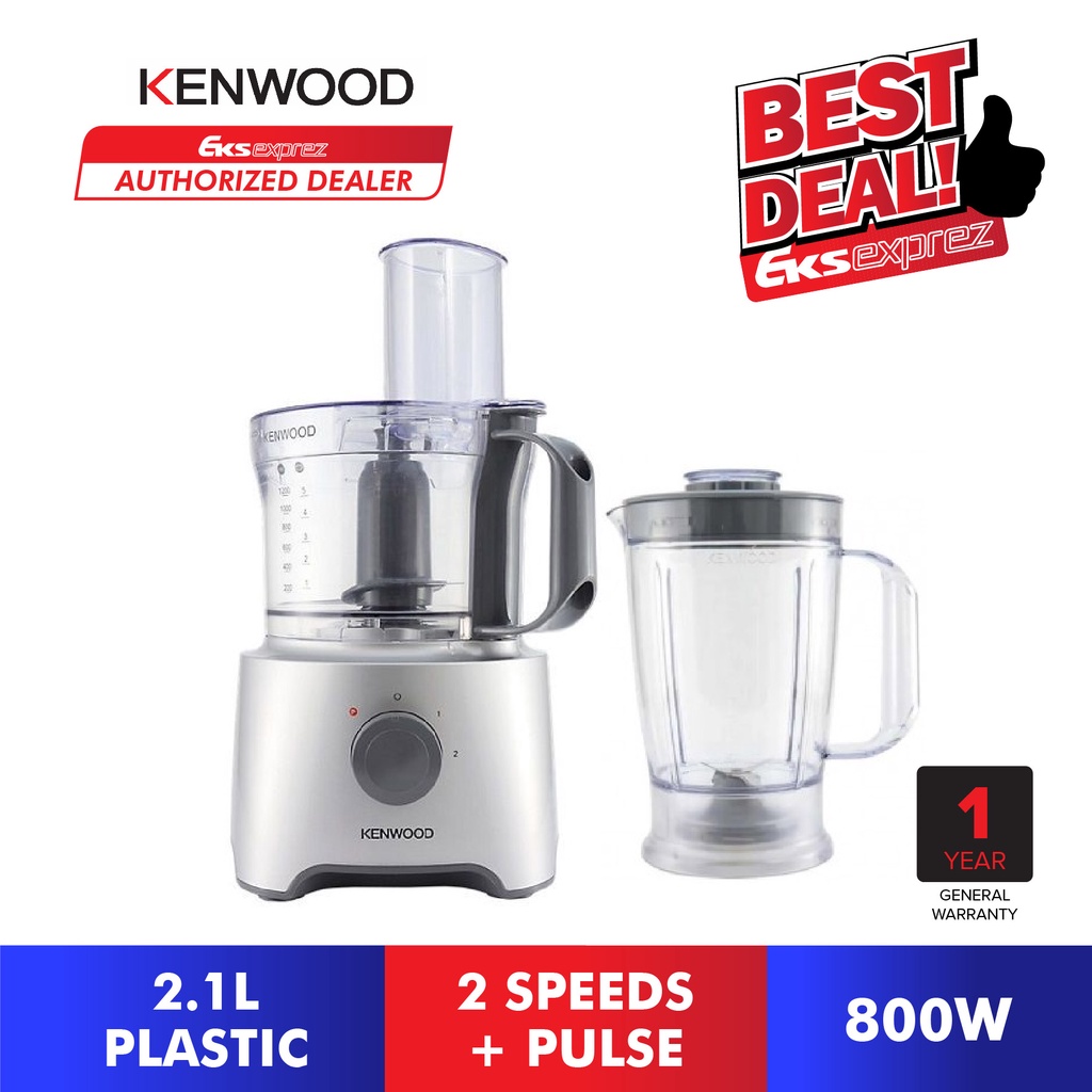 Kenwood Multipro Compact Food Processor (800W) FDP301SI Shopee Malaysia