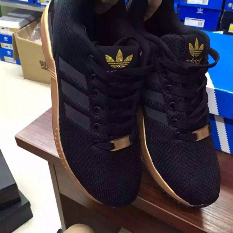 Adidas Zx Flux Black Gold | Shopee Malaysia فيتامين سنتروم يزيد الوزن