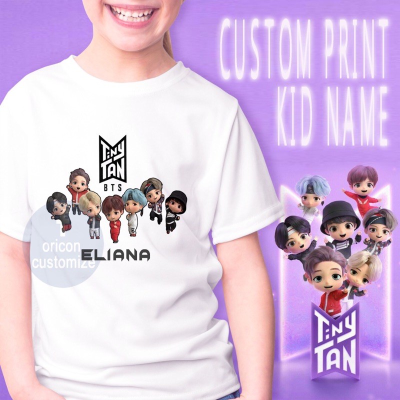 Buy Tinytan Bts Tshirt Bts Girls Kpop T Shirt Cotton Baju Budak Bts Bt21 Jungkook Jimin Jhope Korea Fashion Baju Baby Girl Seetracker Malaysia