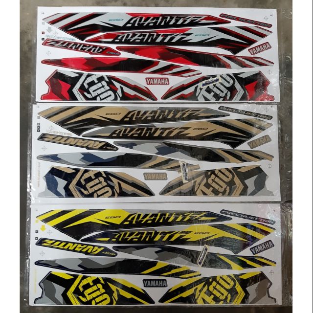 YAMAHA EGO AVANTIZ (1) BODY STICKER | Shopee Malaysia