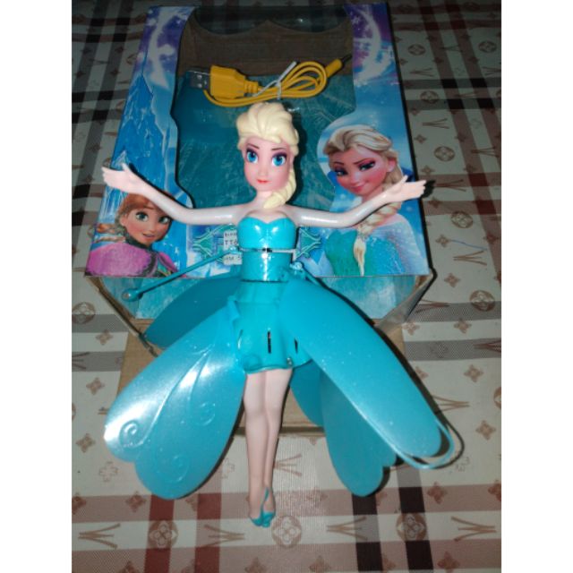 frozen flying doll