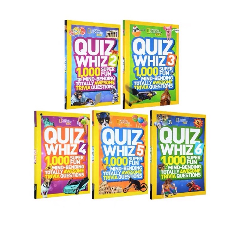 Pre Order Original Set Of 5 Books National Geographic Quiz Whizmei Shopee Malaysia