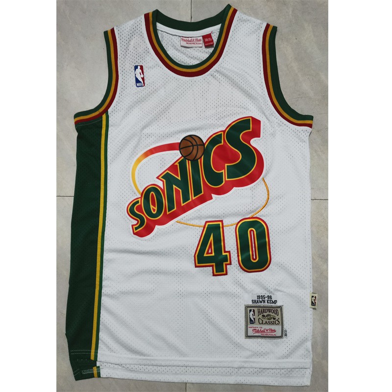 shawn kemp jersey white