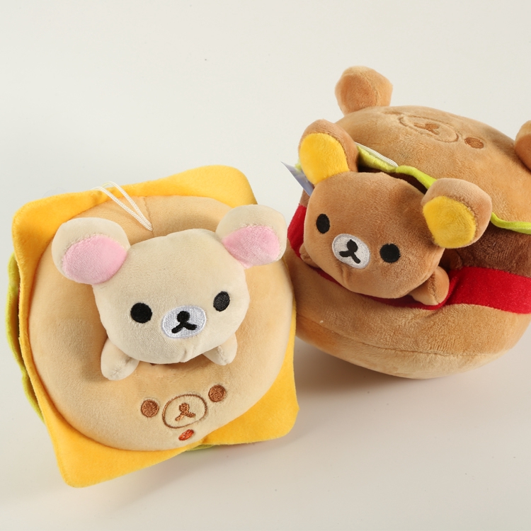 bear hamburger plush