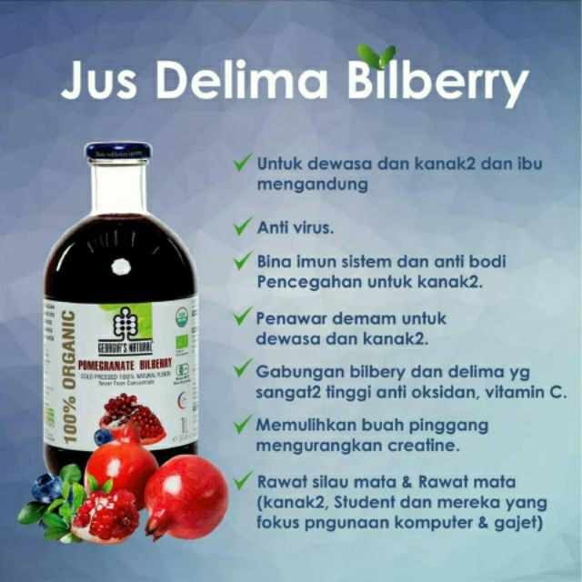 Jus Delima Bilberry 300ml