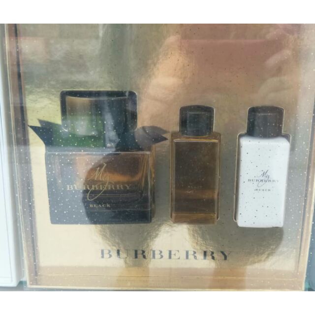my burberry black gift set