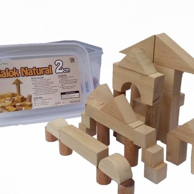 Educational wooden toys / wooden toys / 2cm naturan wooden Blocks