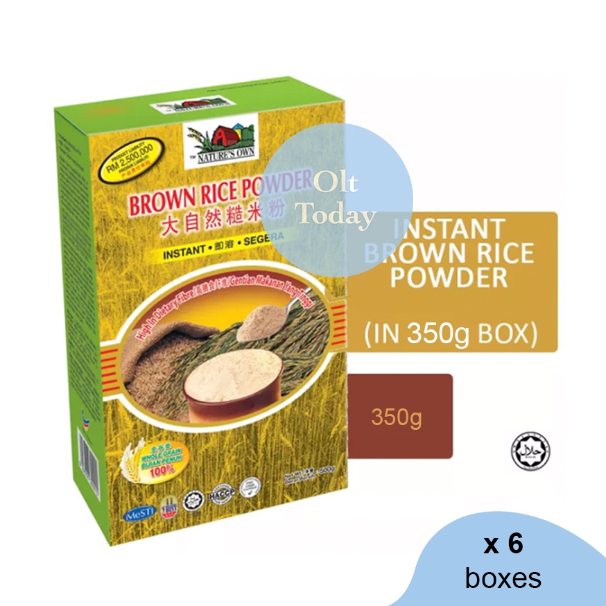 NATURE'S OWN Instant Brown Rice Powder (350g x 6 boxes) Shopee Malaysia
