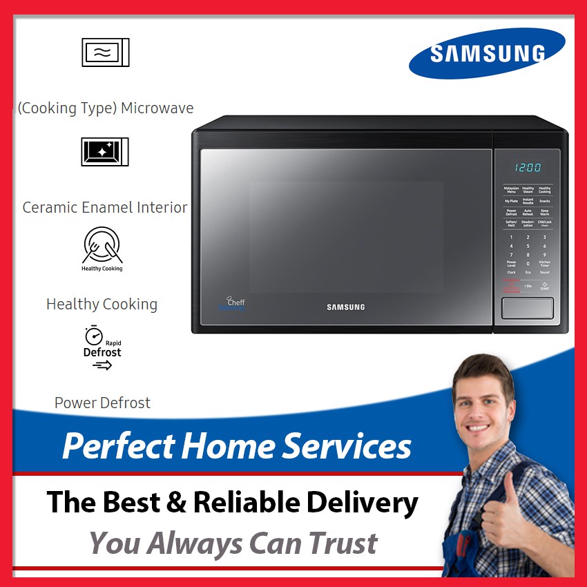 Samsung 32L (MS32J5133GM) Solo Microwave Oven with Food Warming