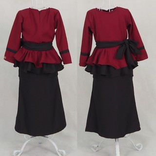 Kids Ribbon Baju Kurung Peplum Budak 3Month 12Years Baju Kids Ribbon Baju Kurung Peplum Budak 3Month 12Years Baju