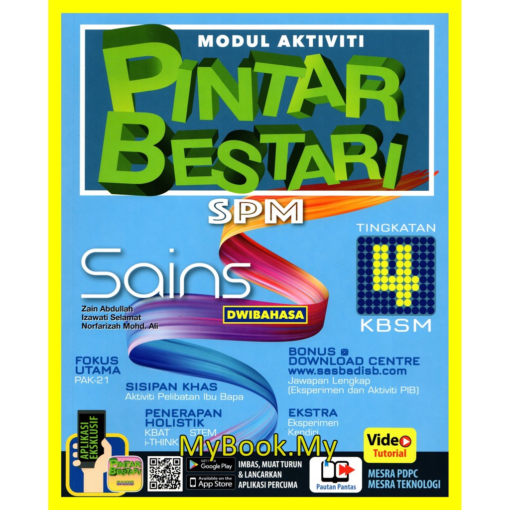 Myb Buku Latihan Modul Aktiviti Pintar Bestari Tingkatan 4 Sains Science Dwibahasa Sasbadi Shopee Malaysia