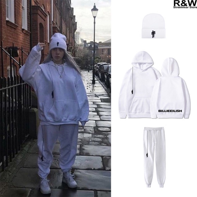 billie eilish hoodie white