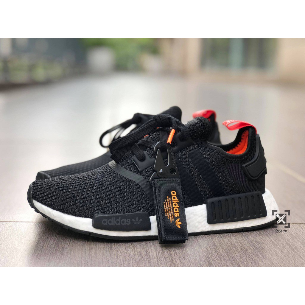 nmd r1 black orange